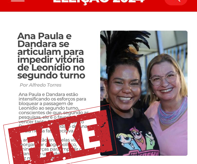 É falso que Dandara está aliada à Ana Paula